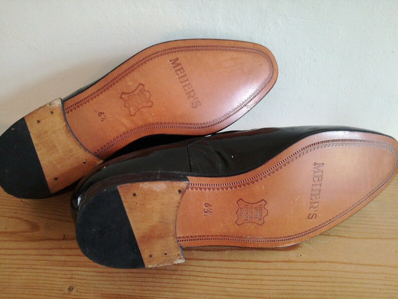 Vintage Meijer's Amsterdam deadstock leather shoes uk 65 Etsy