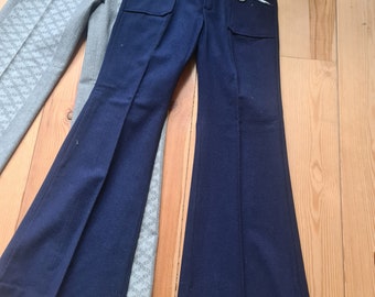 Deadstock pants flares vintage 1960s 1970s unworn 70s new old stock