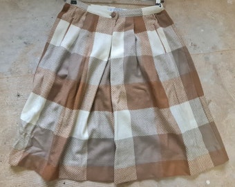 Vintage wool skirt 1970s 1980s