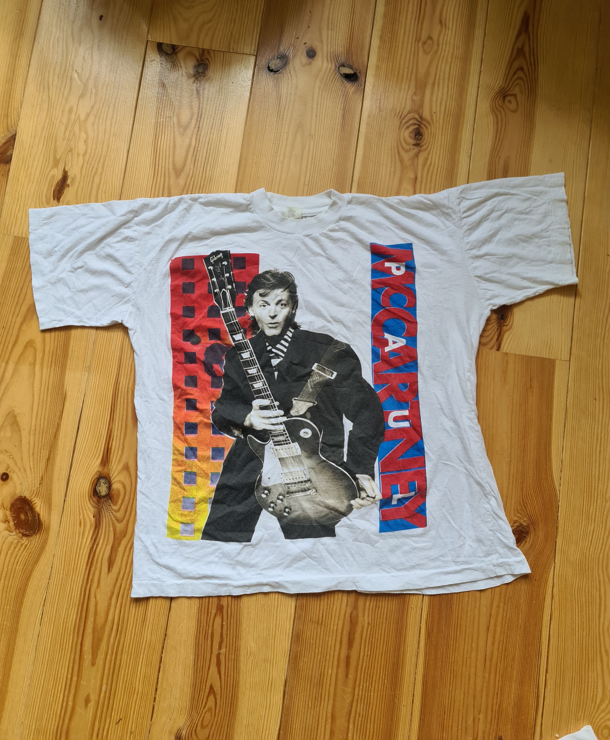 Vintage Paul mcartney off the ground 1993 european tour shirt single stitch