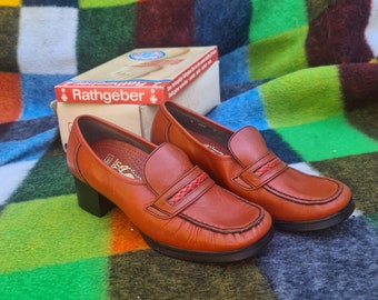 Deadstock shoes vintage 1960s 70s eu 39 uk 6 and uk 5 eu 38 unworn