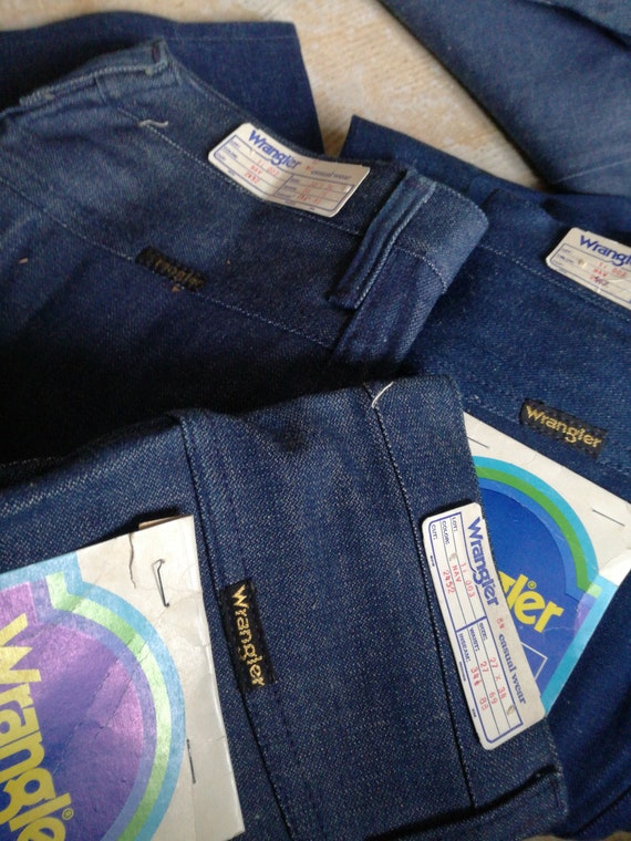 Wrangler vintage flares unworn deadstock jeans 70s - image 5