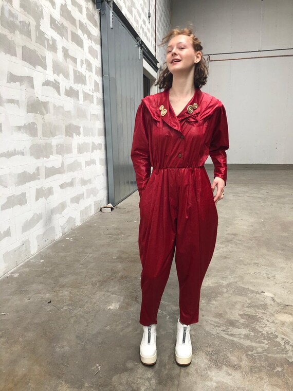 Jumpsuit 90s disco pink