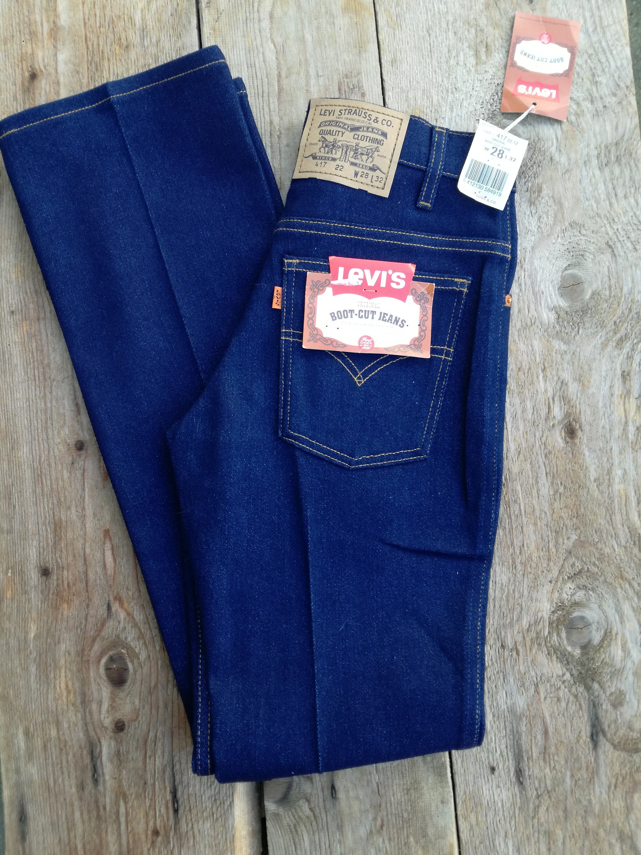 Boot Cut Unworn Orange Tab Levi Strauss Vintage Levi's -