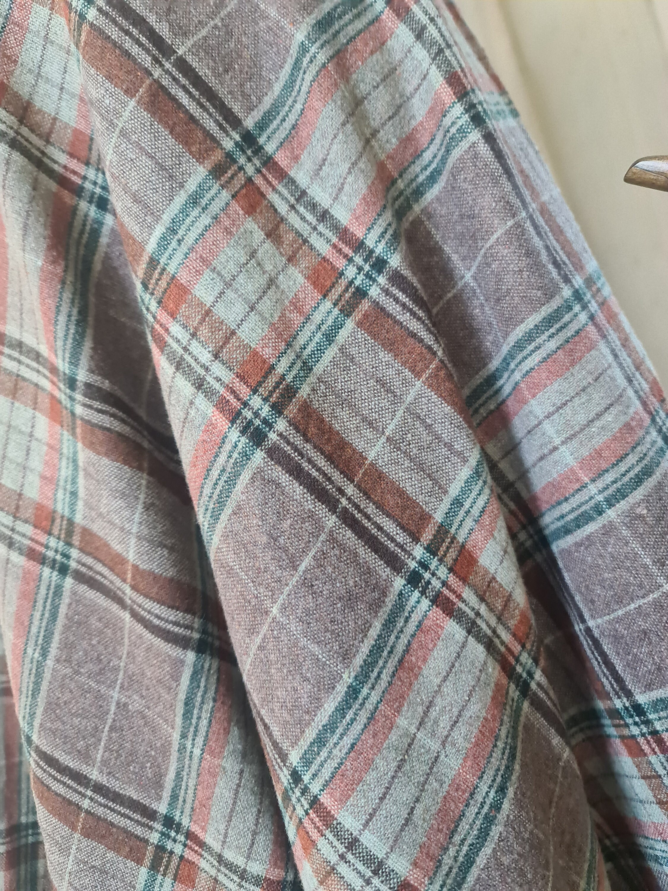 Artist-Created Retro Woolen Skirt