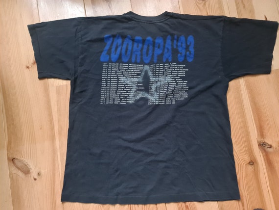 Single stitch u2 zooropa 1993 zoo tv tour vintage… - image 2