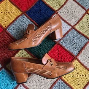 1970  deadstock vintage unworn heels slip ons all flexible. New old stock
