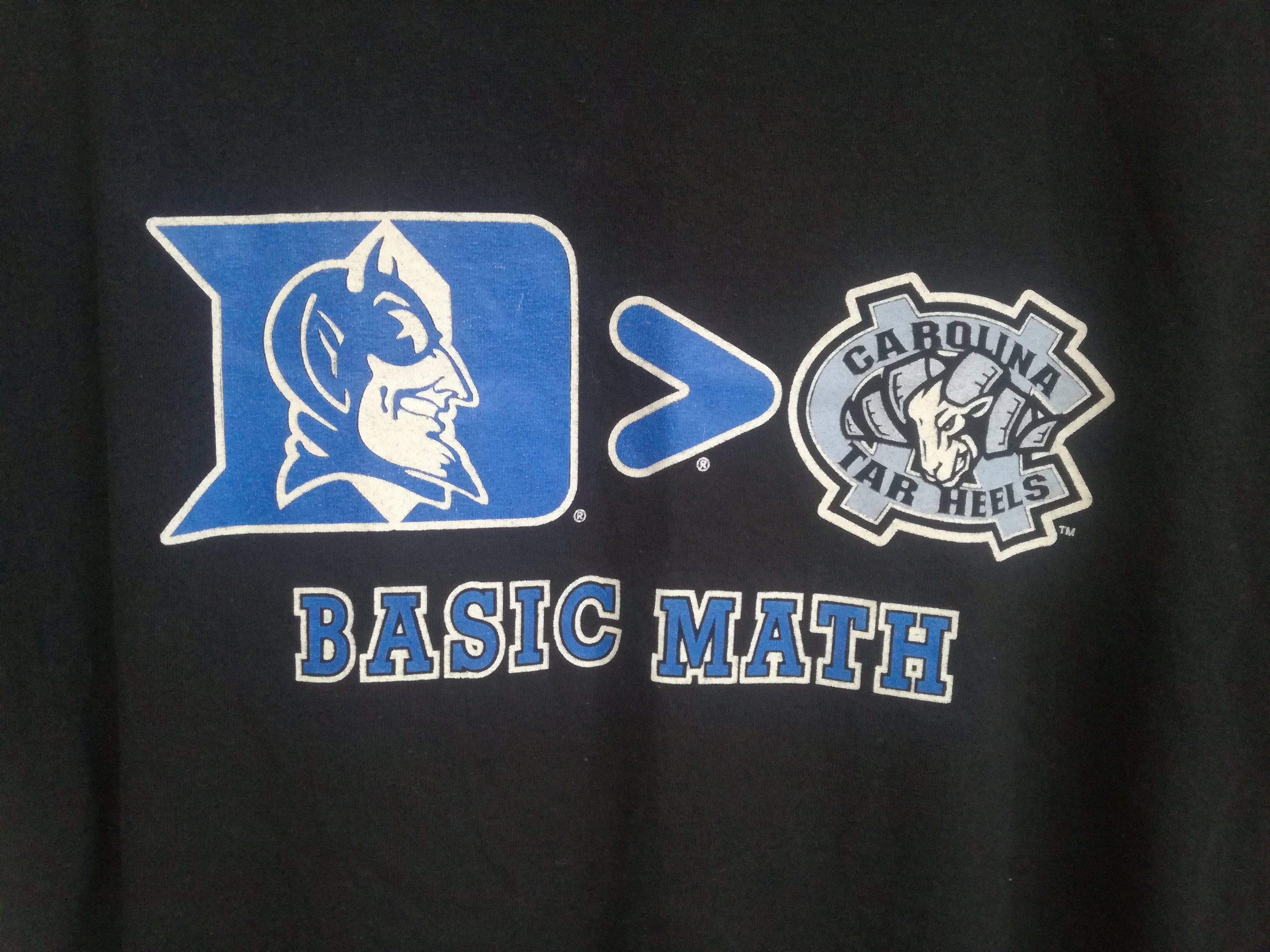 basic math duke unc shirt