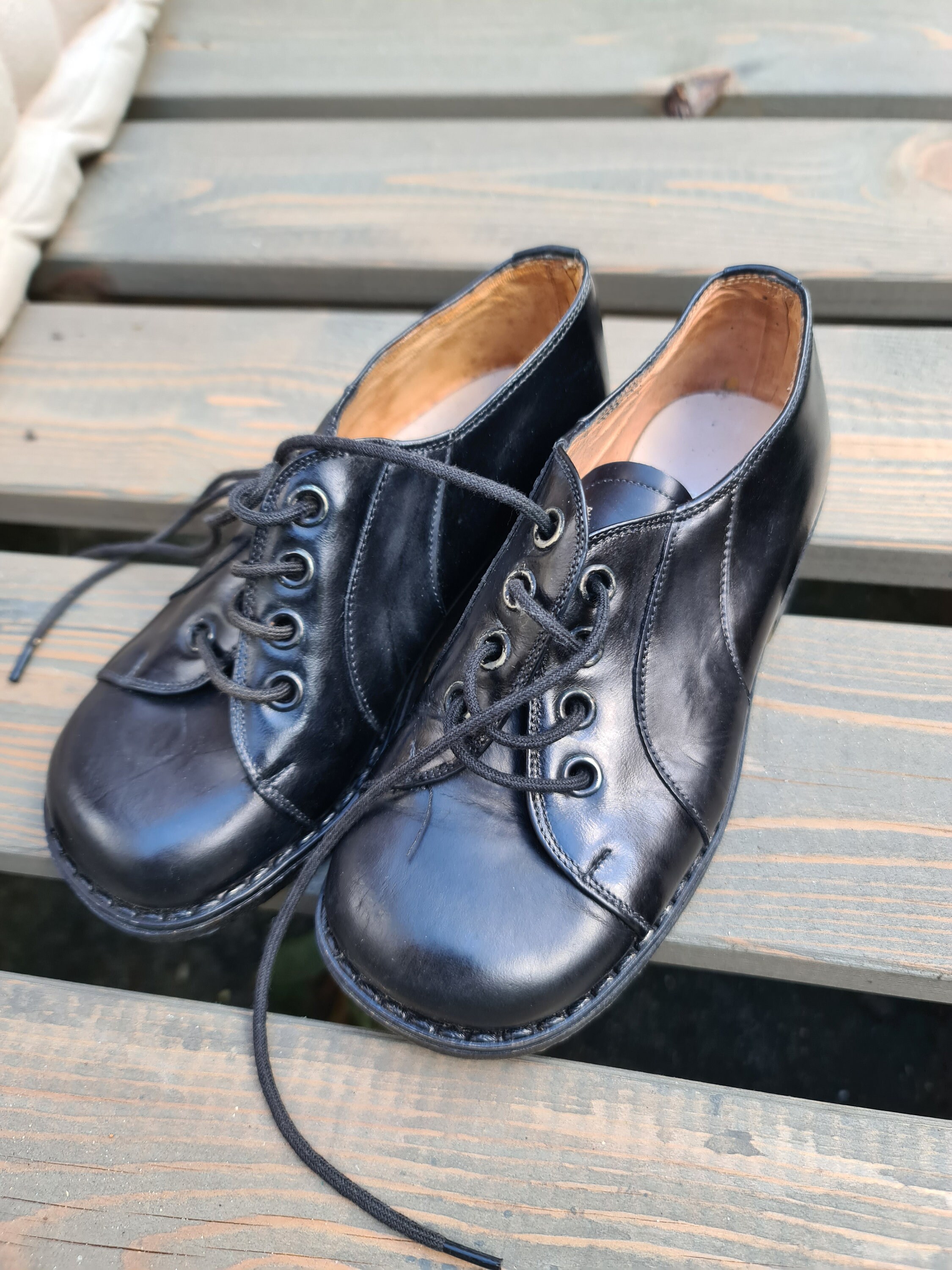 靴 OLD Parachoc rubber sole leather shoes Black paraboot shoe genuine leather In primis | online sales