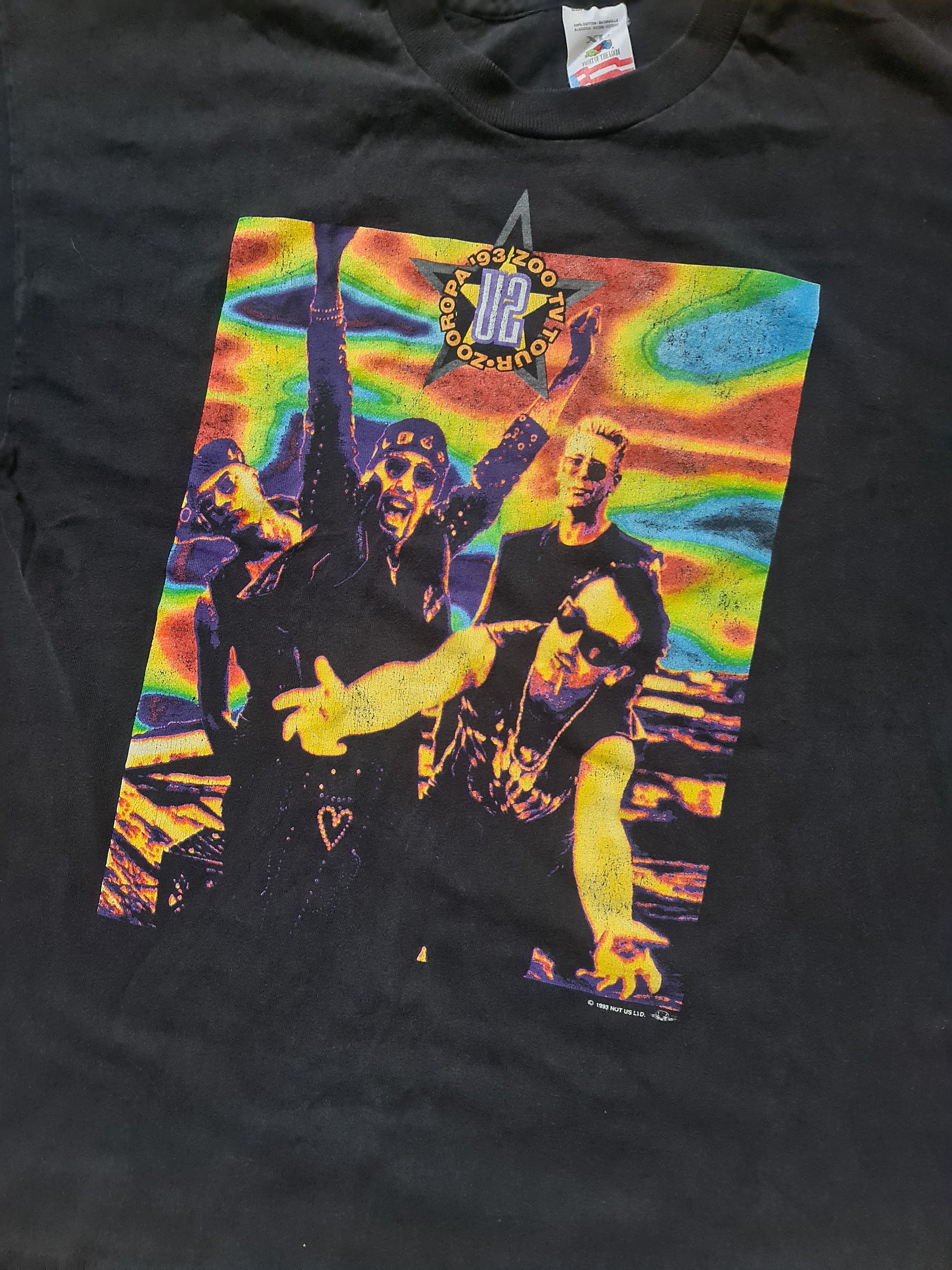 Single Stitch U2 Zooropa 1993 Zoo Tv Tour Vintage T Shirt - Etsy