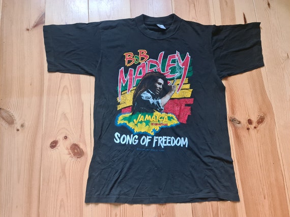 Bob Marley Vintage T Shirt 90s Song of Freedom - Etsy Israel