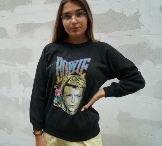 David Bowie vintage 1980s sweatshirt crewneck tour