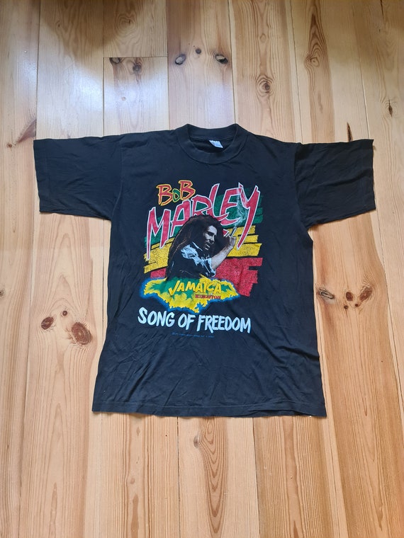 Buy Bob Marley Vintage T Shirt 90s Song of Freedom Online in India 