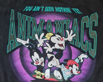 1993 animaniacs you ain&#39;t seen nothin&#39; yet warner bros t shirt size xl