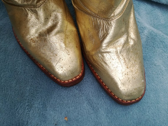 Vintage Jan Jansen amsterdam designer gold boots … - image 7