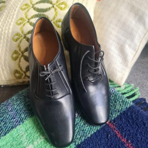 Deadstock  vintage leather lace shoes size 6 eu 39 womens