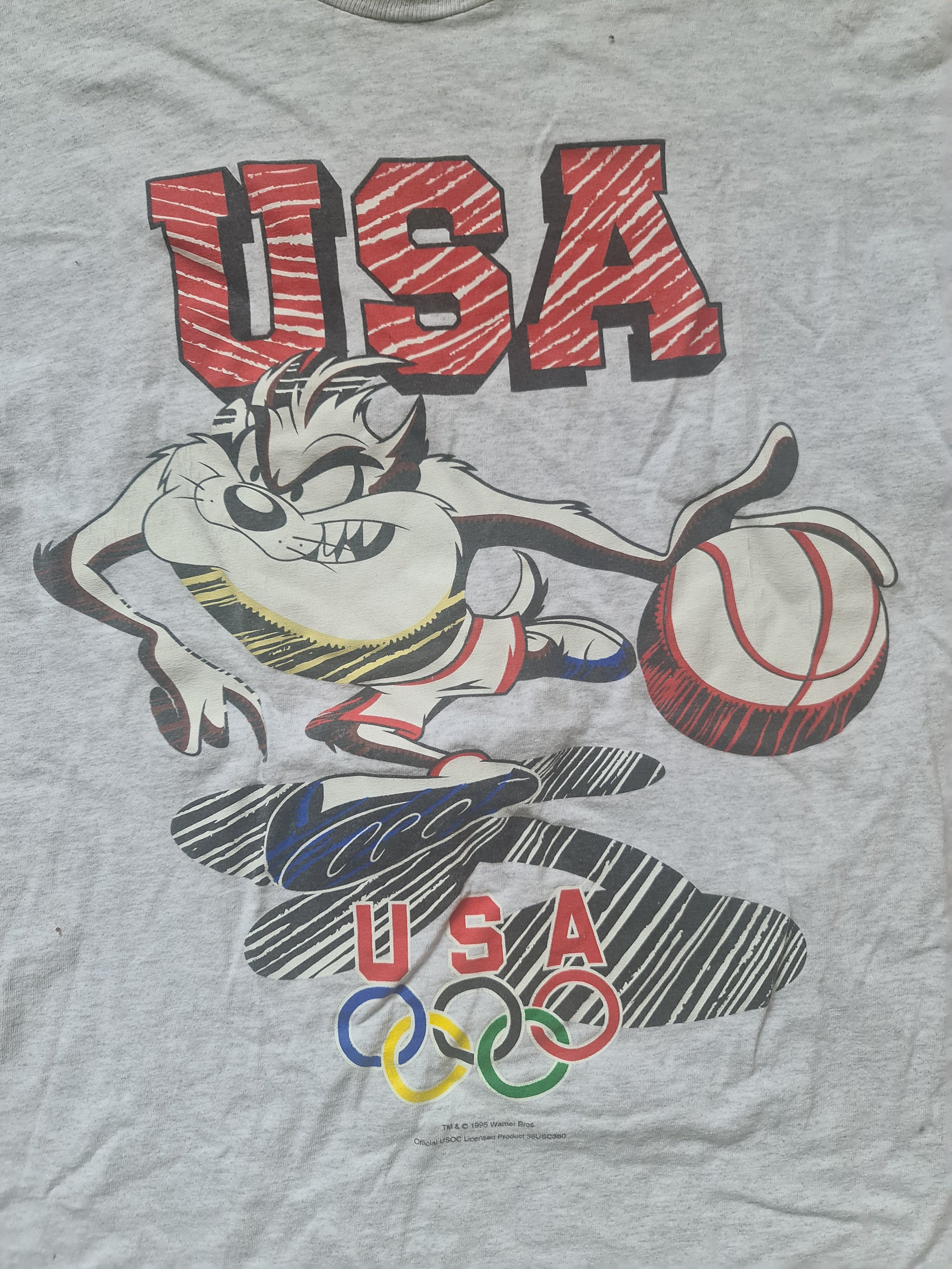 Tazmanian Devil Looney Tunes Warner Bros 1995 USA Olympics Vintage 