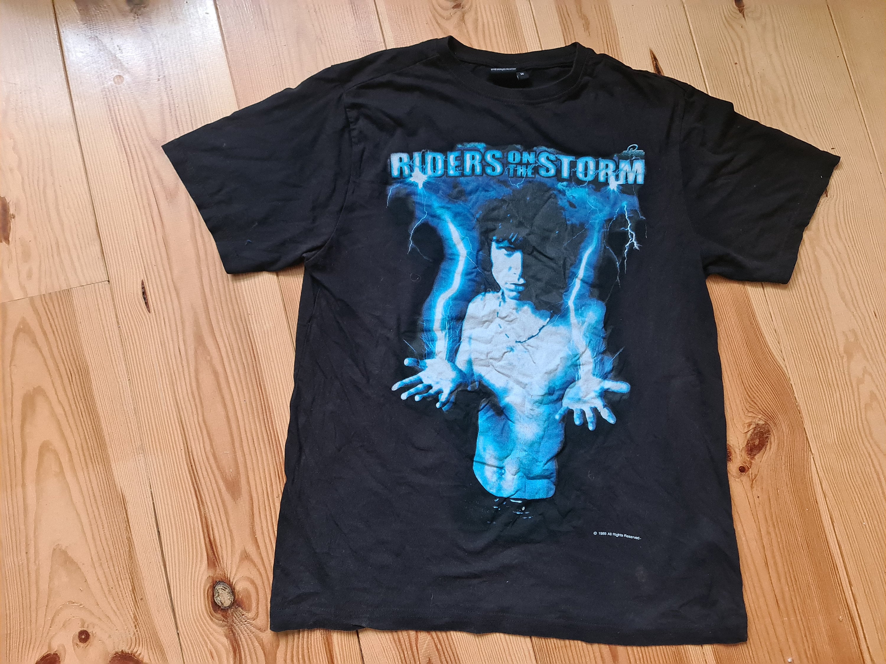 Riders on the Storm 1985 All Rights Reserved T Shirt Vintage the