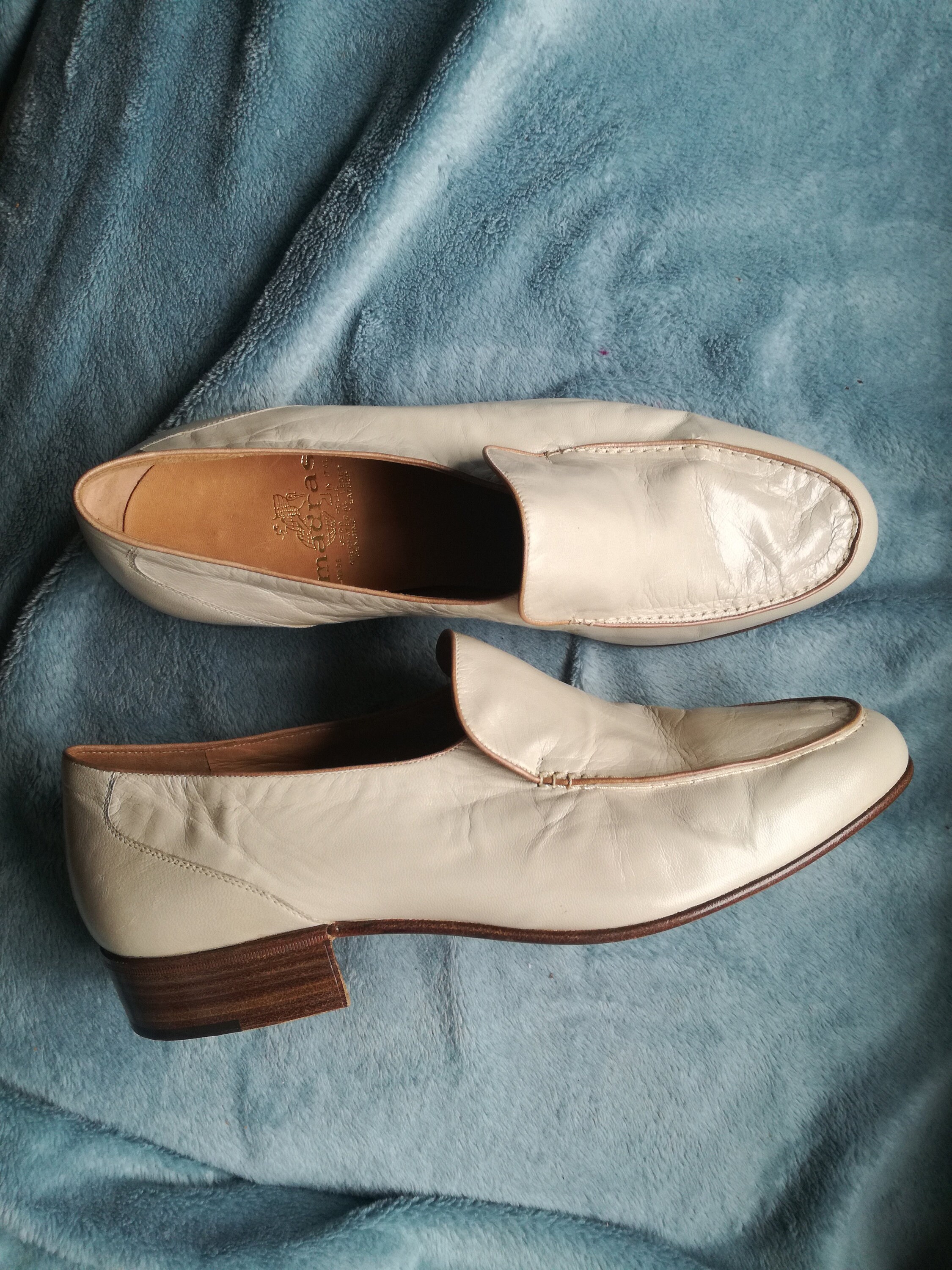 Madras Men,s Italy Designer Deadstocck 60s/70s Slip Ons Callf