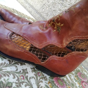 Pink label by .. vintage ankle boots size 40-41 womens