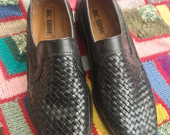 Scarpe vintage Mc Shoe in pelle, mocassini college slip-on, in saldo, 44
