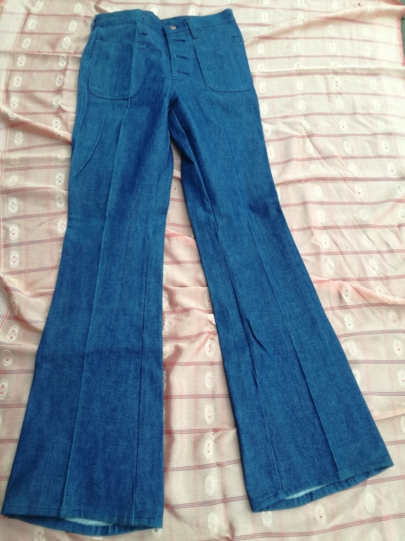 Wrangler vintage flares unworn deadstock jeans 70s - image 2