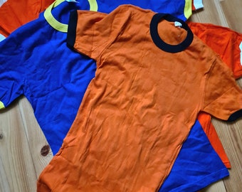 Vintage 1970s deadstock ringer tee &#39;t shirts short sleeve unworn