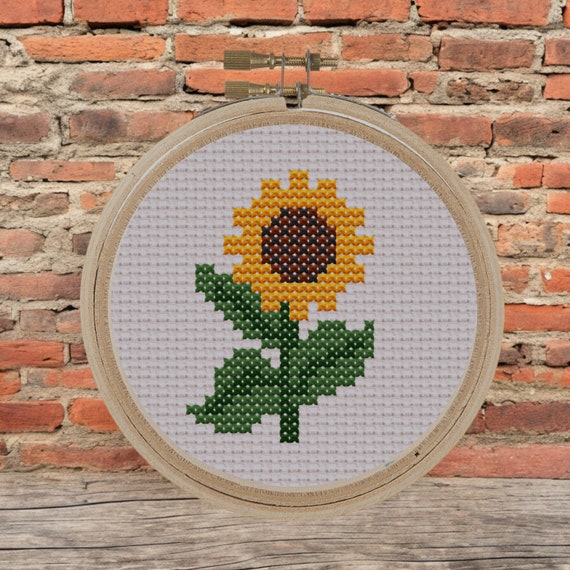 Kit Point De Croix Panna « Jonquilles Jaunes » - Tissu Aida 14ct, 35x13 Cm - Motif De Comptage - Neuf