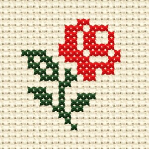 Cross stitch roses Etsy Espana