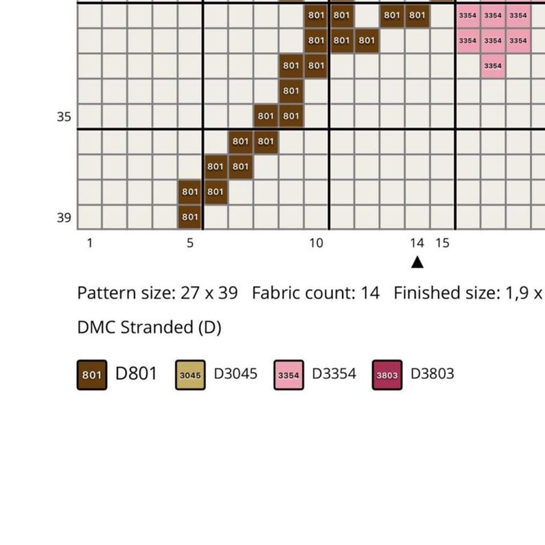 Cherry Blossom Cross Stitch Pattern, Minimal Japanese Sakura Branch PDF ...