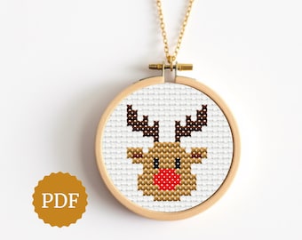 かわいい小さなカニ、簡単なクロスステッチのパターン、面白い刺繍