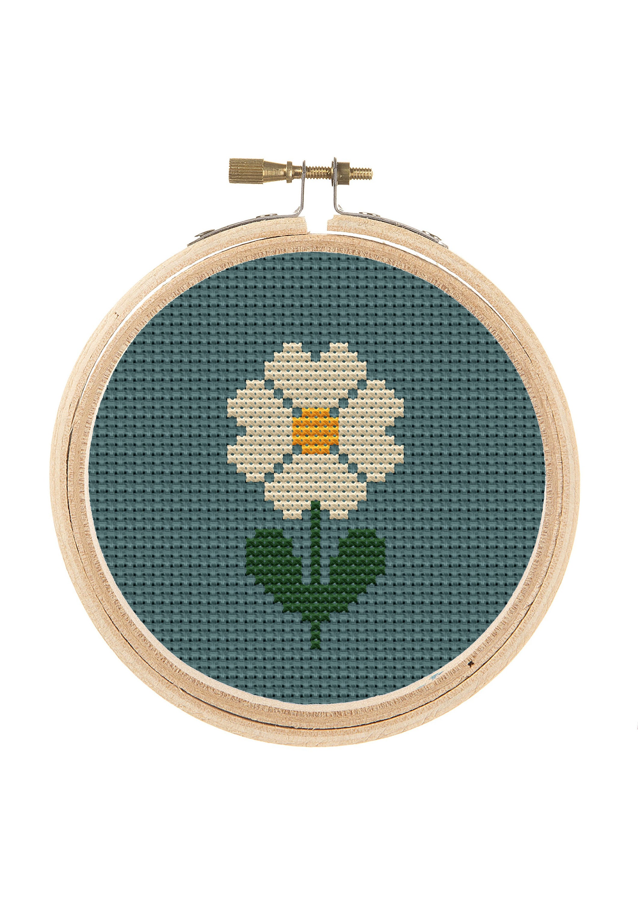 Counted Cross Stitch Daisy Pattern, Easy to Stitch, Perfect for