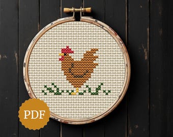 クロスステッチのどんぐり模様、気まぐれな森の図案、秋のどんぐりと