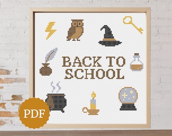 魔法使いのクロスステッチパターン、魔法の学校再開、ハロウィーン