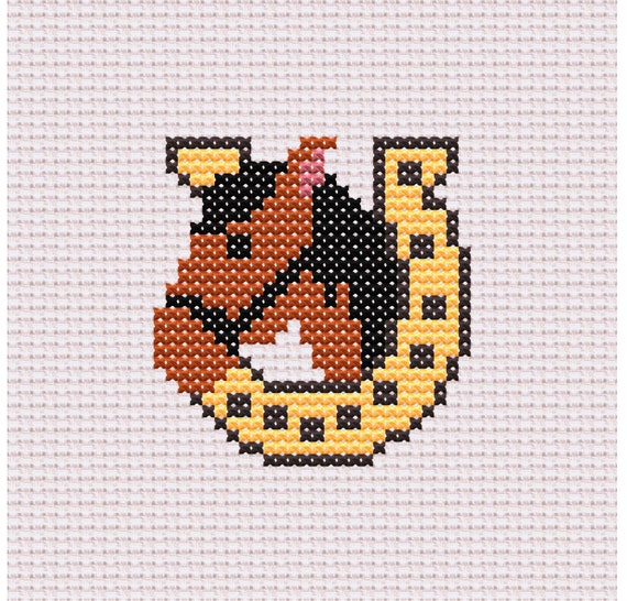 カントリー調　刺繍絵 カントリー調 刺繍絵