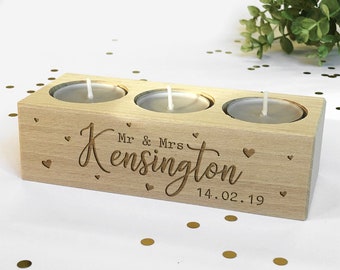 wedding gift candle holders