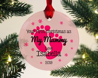 to mummy on my first christmas