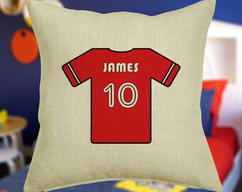 Football pillow case | Etsy Personalised Football Pillow Case Shirt