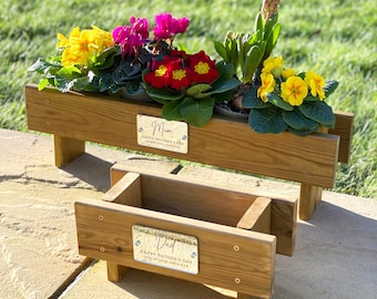 Handmade Wooden Garden Planter Mother's Day Gift, Special Gift For Mum, Nan or Grandma