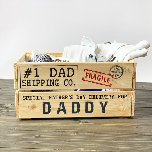 Personalised Gift Box FATHER'S DAY Kraft Present for Etsy