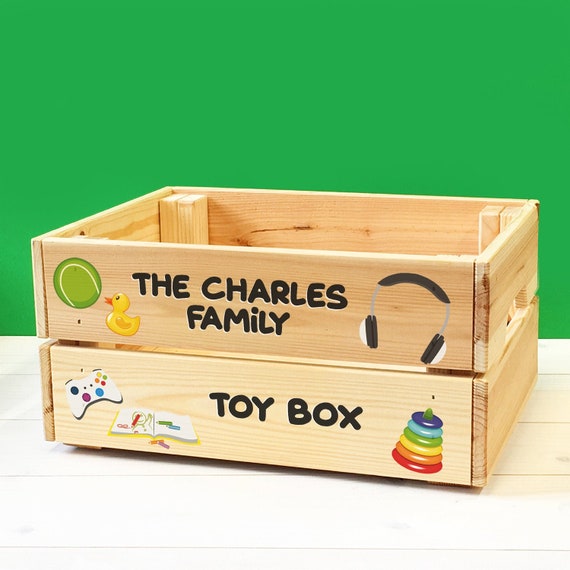 personalised kids toy box