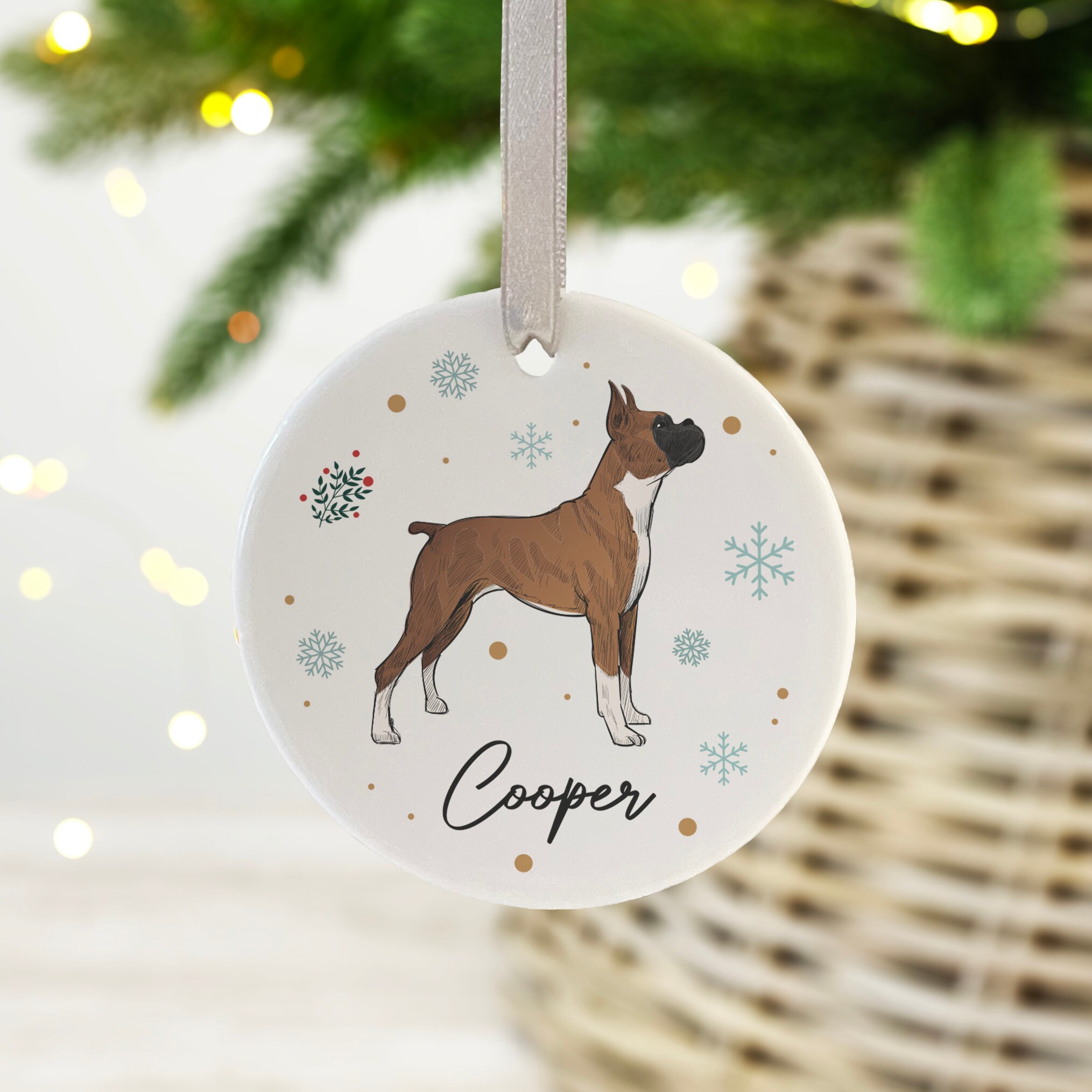 19+ Christmas Ornaments Boxer Dog