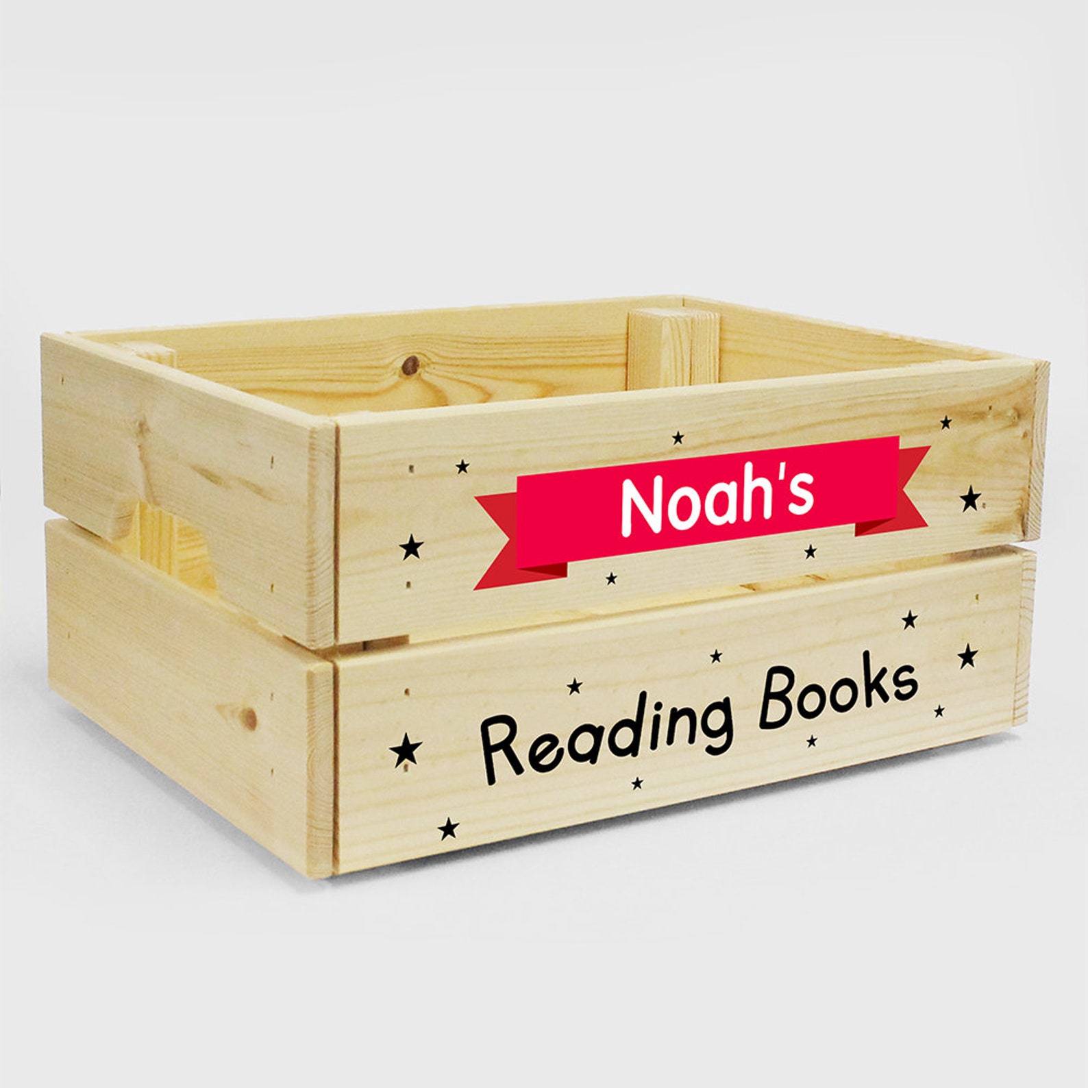 Personalised Wooden Story Book Box for Kids BOY GIRL Childrens Etsy