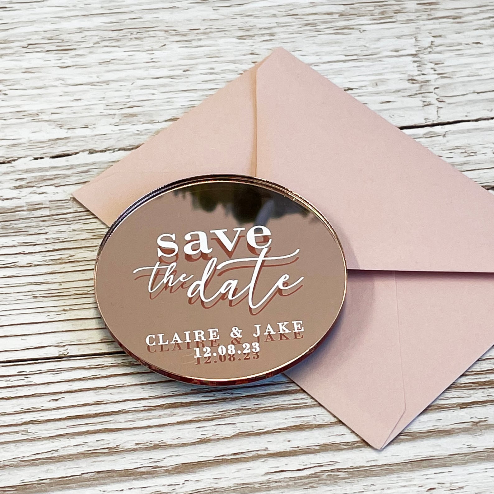 Luxury Acrylic Save the Date Magnets With Envelopes Luxury - Etsy