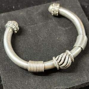 Vintage sterling silver cuff bracelet
