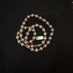 Sterling ball link necklace
