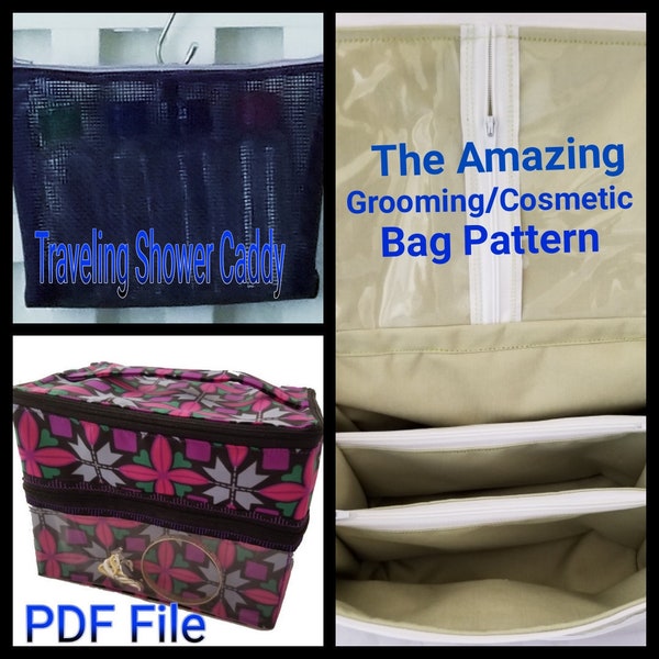 Pattern: The Amazing Grooming/Cosmetic Bag Makeup Toiletries