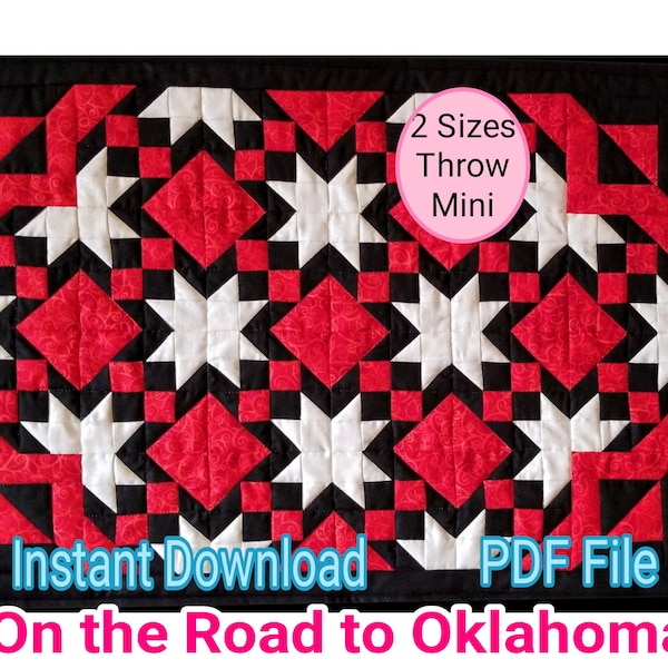 Road to Oklahoma Quilt Pattern Etsy