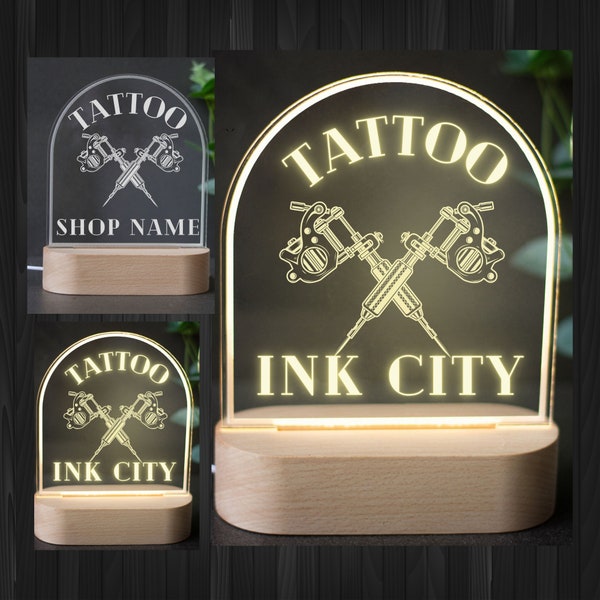 Tattoo light, gifts for tattoo artist, Tattoo shop light, Tattooing Gift, tattoo sign, tattoo lover gift