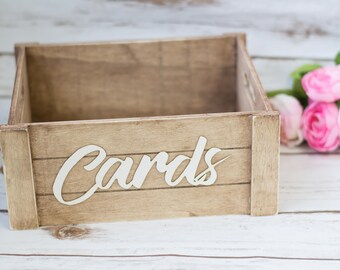 Rustic Card Box , Wedding Mail Box , Wooden Card Banner Bunting